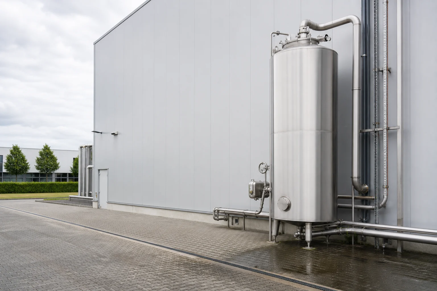 Reiniging van de technische buitenzijde van een foodproductielocatie